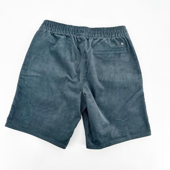 Linksoul Blue Gray Corduroy Mens Pull On Shorts - Picture 5 of 5
